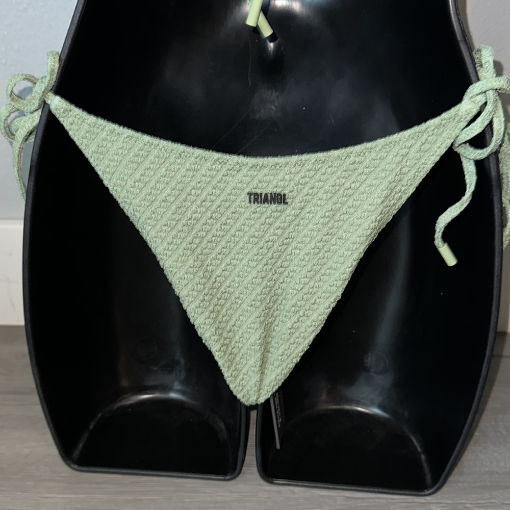Light green string bathing suit bottom - Picture 5 of 7